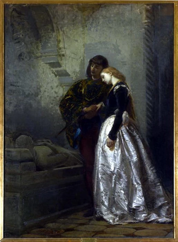 Una visita alla tomba di Giulietta e Romeo - Galleria d'Arte Moderna, Milano